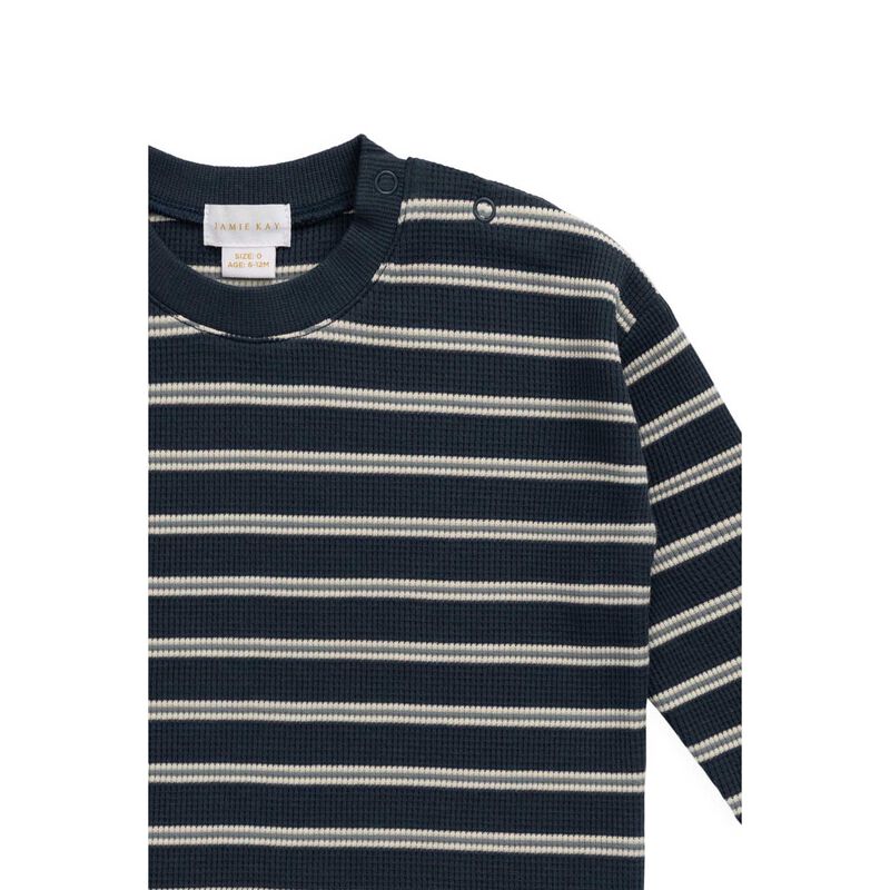 Jamie Kay Organic Cotton Waffle Leith Long Sleeve Top 6M-2Y image number 1